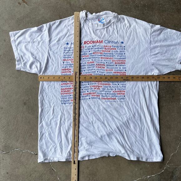 VINTAGE FIRST LADY SHIRT OBSCURE NICHE PRESIDENTS HISTORICAL FEMINISM 90S XL - Picture 4 of 5